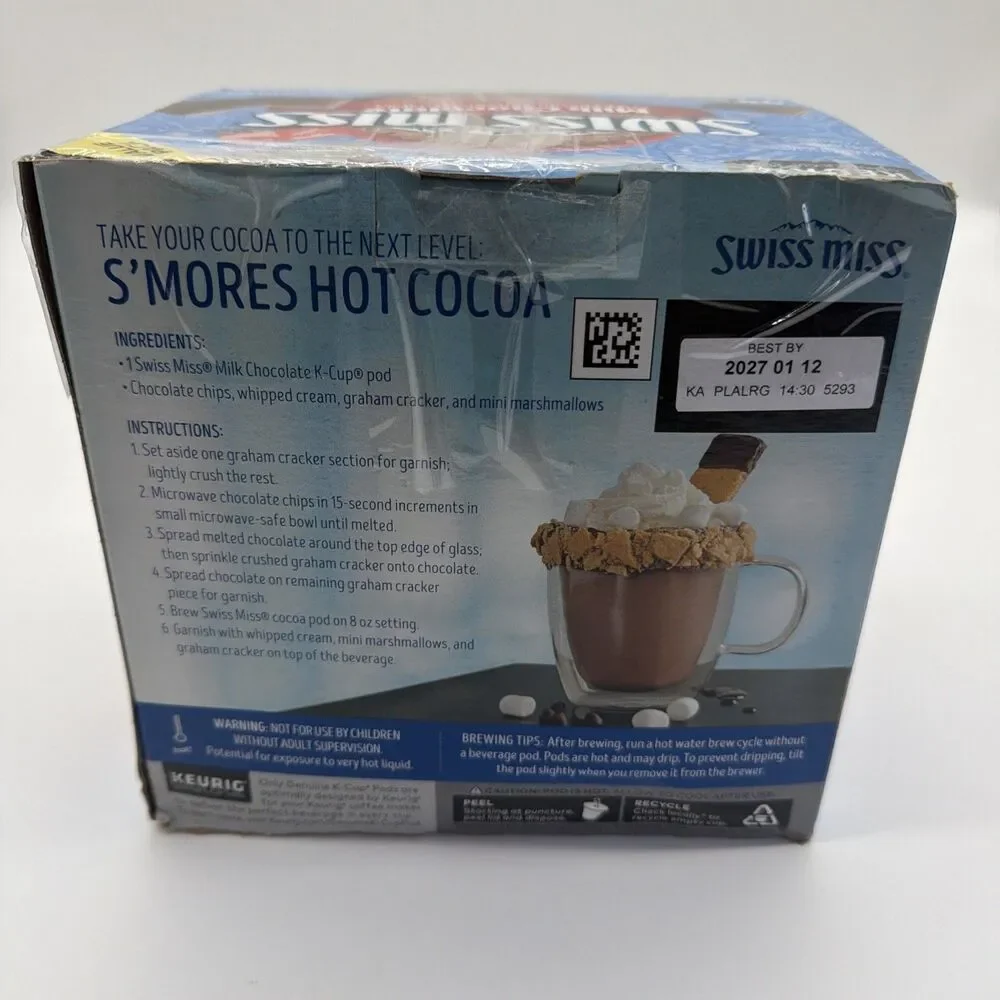 Swiss Miss Milk Chocolate Keurig K-Cup Pods - Hot Cocoa - 44ct  (Complete)